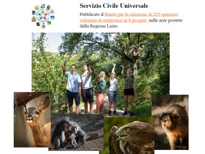 Progetto: SENTIERI DELLA NATURA E TUTELA DELLA BIODIVERSITÀ (Parco Faunistico dell’Abatino: 6 posti)