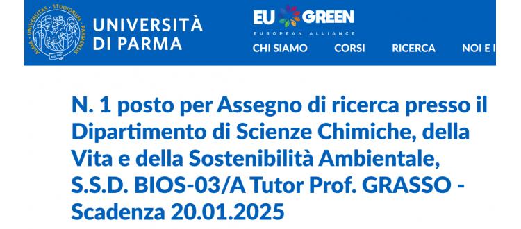 Assegno di ricerca: Monitoraggio della biodiversità ed etologia degli insetti attraverso la Citizen Science