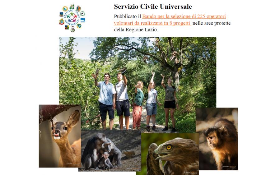 Progetto: SENTIERI DELLA NATURA E TUTELA DELLA BIODIVERSITÀ (Parco Faunistico dell’Abatino: 6 posti)