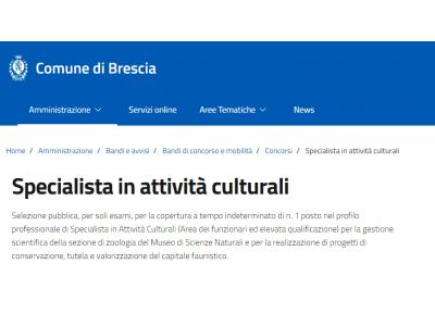 Concorso pubblico per esami per la copertura, a tempo indeterminato, di n. 1 posto